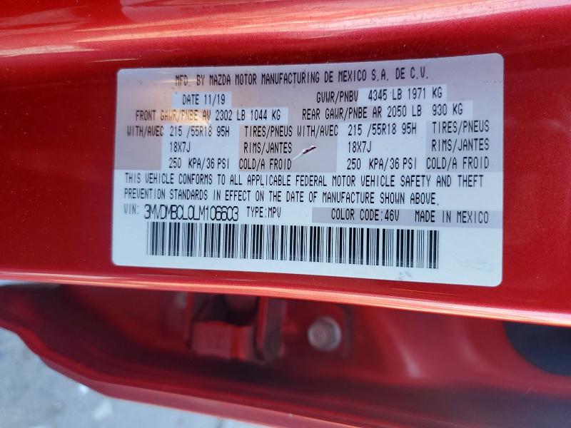 Продаж на аукціоні авто 2020 Mazda Cx-30, vin: 3MVDMBCL0LM106603, номер лоту: 51647826