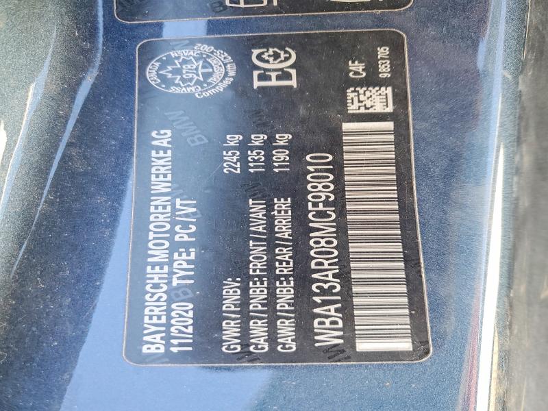 Продажа на аукционе авто 2021 Bmw M440xi, vin: WBA13AR08MCF98010, номер лота: 52870866