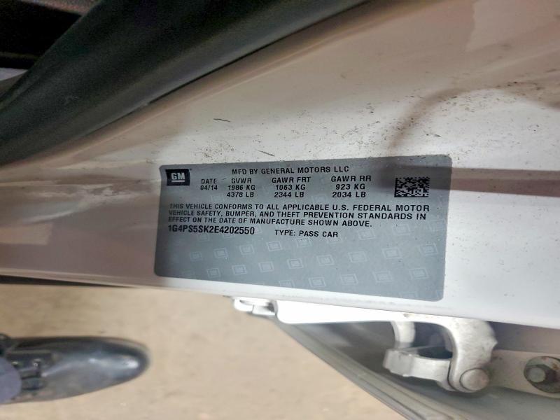 Продаж на аукціоні авто 2014 Buick Verano, vin: 1G4PS5SK2E4202550, номер лоту: 52421066