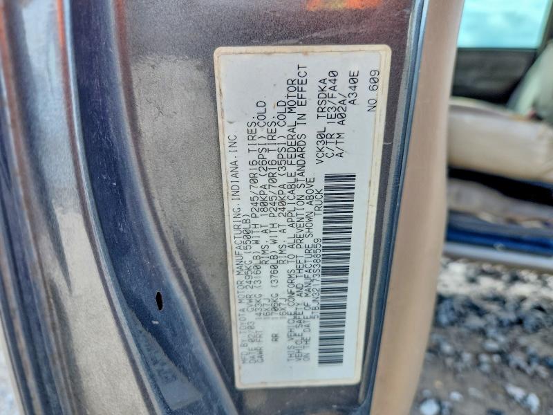 Aukcja sprzedaży 2003 Toyota Tundra, vin: 5TBJN32173S388559, numer aukcji: 54793406