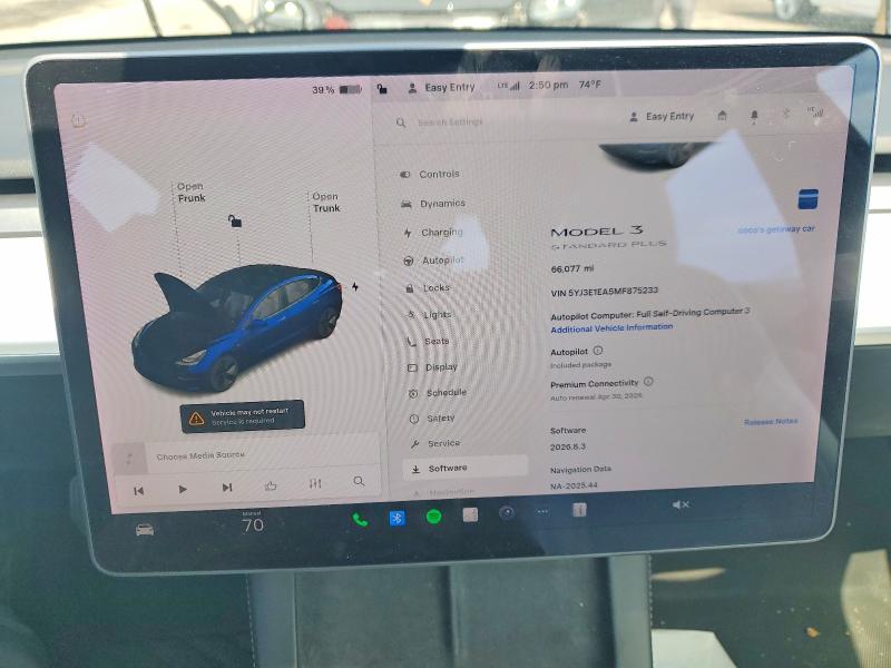 Aukcja sprzedaży 2021 Tesla Model 3, vin: 5YJ3E1EA5MF875233, numer aukcji: 53282186