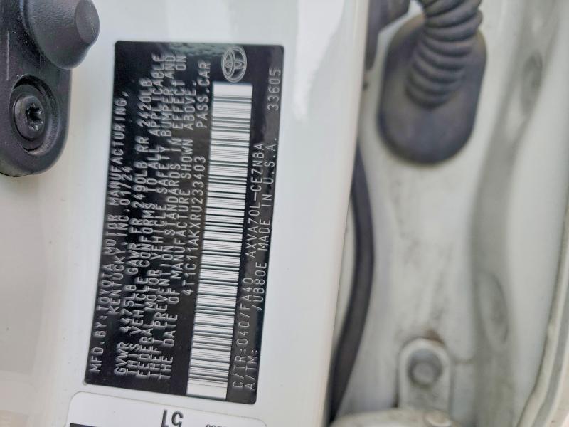 2024 Toyota Camry მანქანა იყიდება აუქციონზე, vin: 4T1C11AKXRU233403, აუქციონის ნომერი: 52087696