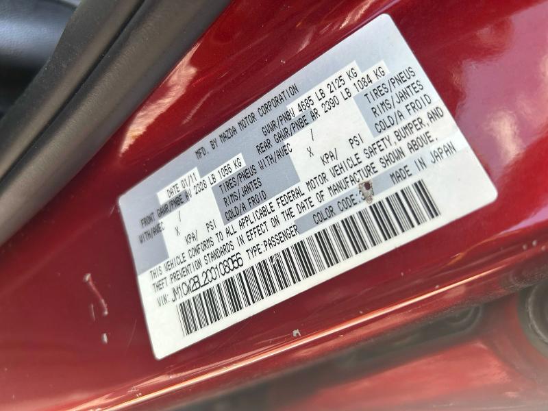 Aukcja sprzedaży 2012 Mazda 5, vin: JM1CW2BL2C0108056, numer aukcji: 52376246