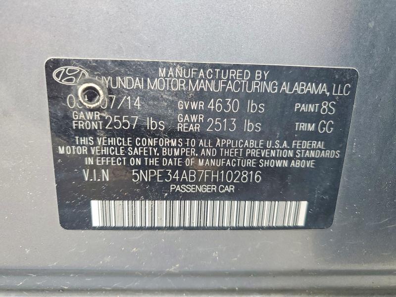 Продажа на аукционе авто 2015 Hyundai Sonata, vin: 5NPE34AB7FH102816, номер лота: 54222896
