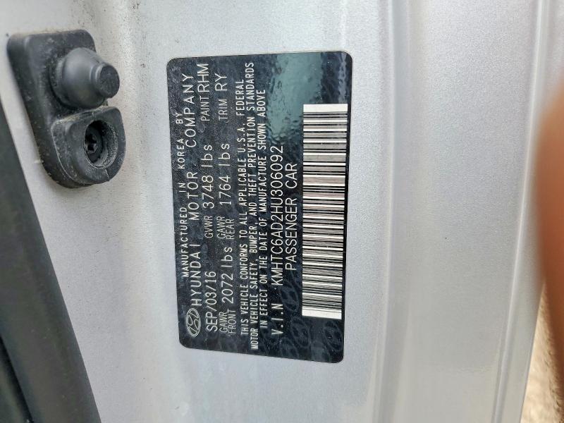 Продажа на аукционе авто 2017 Hyundai Veloster, vin: KMHTC6AD2HU306092, номер лота: 53252716