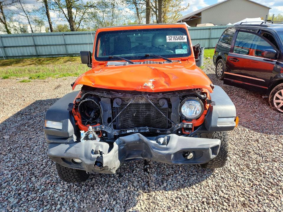 52165406 :رقم المزاد ، 1C4HJXDG5JW253085 vin ، 2018 Jeep Wrangler Unlimited مزاد بيع