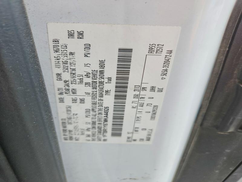 Aukcja sprzedaży 2021 Ford Transit, vin: 1FTBR1Y87MKA44926, numer aukcji: 52252336