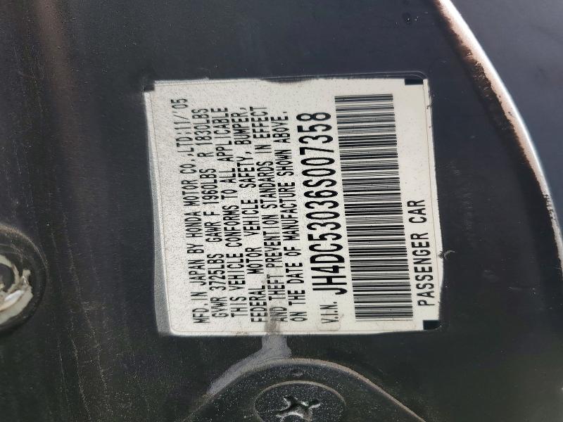 Продажа на аукционе авто 2006 Acura Rsx, vin: JH4DC53036S007358, номер лота: 52686526