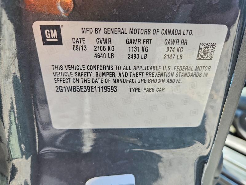 Продаж на аукціоні авто 2014 Chevrolet Impala Limited, vin: 2G1WB5E39E1119593, номер лоту: 53404226