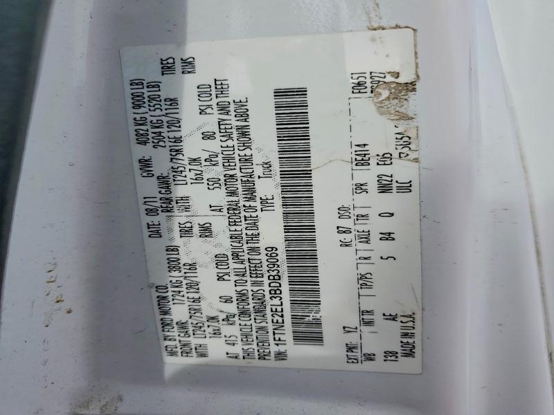 Продажа на аукционе авто 2011 Ford E250, vin: 1FTNE2EL3BDB39069, номер лота: 55218126
