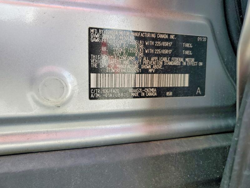 Продажа на аукционе авто 2020 Toyota Rav4, vin: 2T3W1RFV4LC055261, номер лота: 54953936