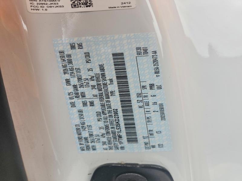 Продажа на аукционе авто 2025 Ford F150, vin: 1FTMF1L53SKD23902, номер лота: 53886146