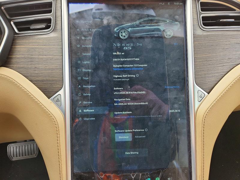 Продаж на аукціоні авто 2015 Tesla Model S, vin: 5YJSA1H15FFP77454, номер лоту: 51856446