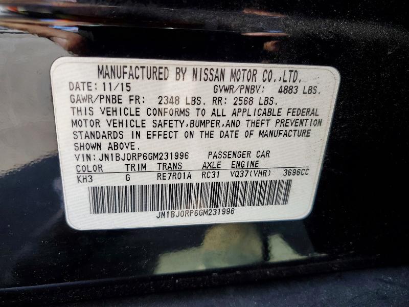 2016 Infiniti Qx50 მანქანა იყიდება აუქციონზე, vin: JN1BJ0RP6GM231996, აუქციონის ნომერი: 52948746