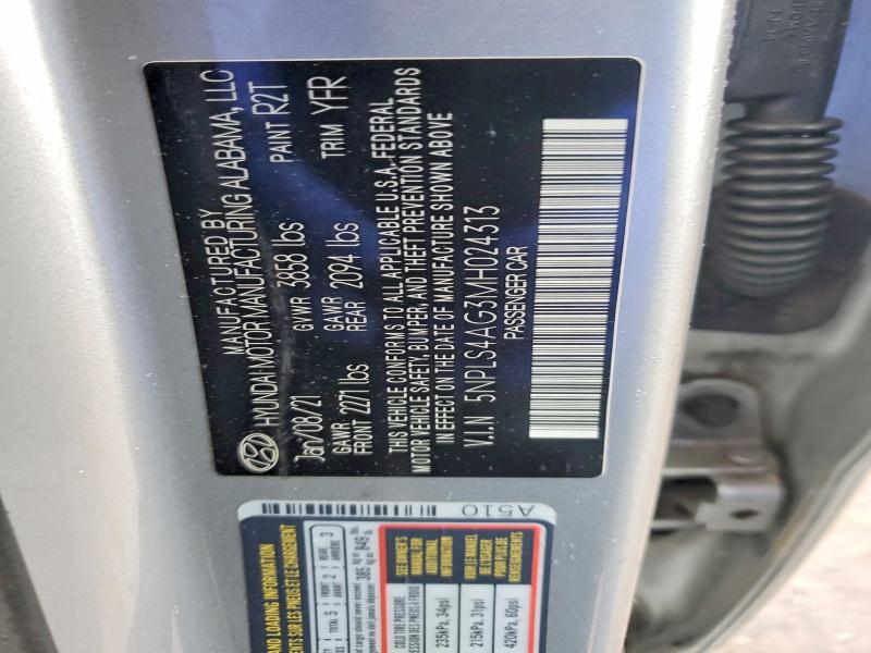 2021 Hyundai Elantra მანქანა იყიდება აუქციონზე, vin: 5NPLS4AG3MH024313, აუქციონის ნომერი: 51713456