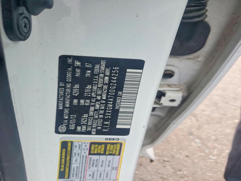 52491146 :رقم المزاد ، 5XXGM4A70DG244256 vin ، 2013 Kia Optima مزاد بيع