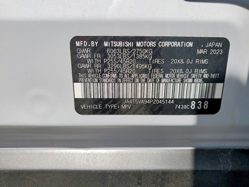 Aukcja sprzedaży 2023 Mitsubishi Outlander, vin: JA4T5VA94PZ045144, numer aukcji: 54121036