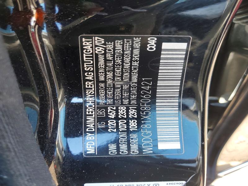 49391126 :رقم المزاد ، WDDGF81X58F062421 vin ، 2008 Mercedes-benz C مزاد بيع