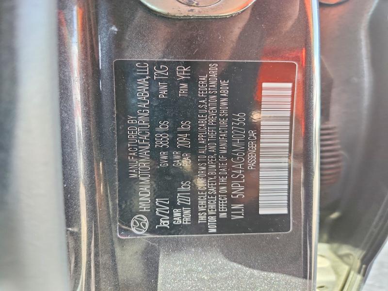 Продажа на аукционе авто 2021 Hyundai Elantra, vin: 5NPLS4AG6MH027366, номер лота: 55263096