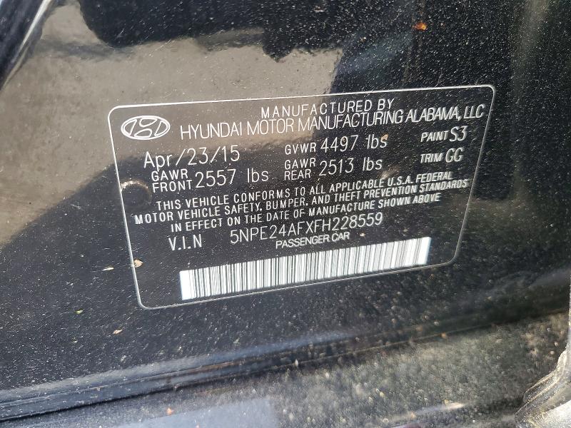 Продаж на аукціоні авто 2015 Hyundai Sonata, vin: 5NPE24AFXFH228559, номер лоту: 53263766