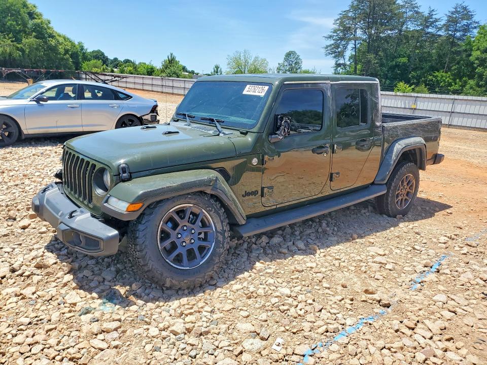 2021 Jeep Gladiator მანქანა იყიდება აუქციონზე, vin: 1C6HJTFG5ML587815, აუქციონის ნომერი: 53762126