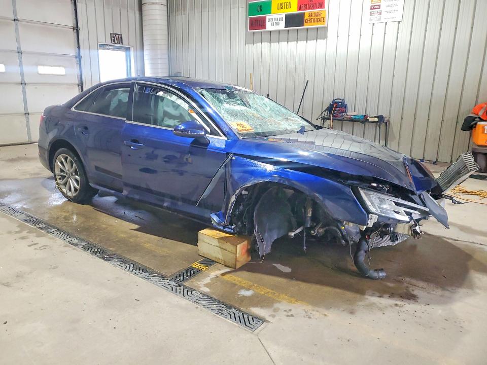 2019 Audi A4 მანქანა იყიდება აუქციონზე, vin: WAUENAF40KA018872, აუქციონის ნომერი: 54055476