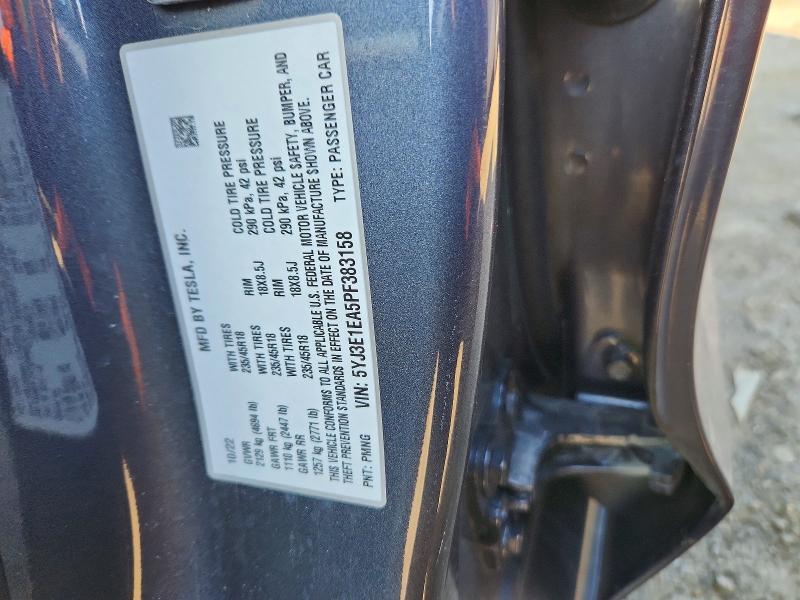 Продажа на аукционе авто 2023 Tesla Model 3, vin: 5YJ3E1EA5PF383158, номер лота: 51996156
