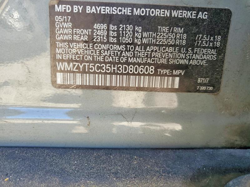 Продаж на аукціоні авто 2017 Mini Cooper, vin: WMZYT5C35H3D80608, номер лоту: 54605026