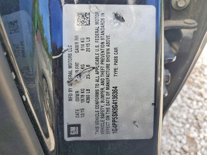 Продаж на аукціоні авто 2016 Buick Verano, vin: 1G4PP5SK8G4136364, номер лоту: 52828326