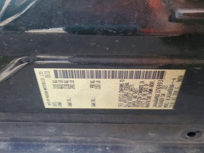 Auction sale of the 2016 Nissan Maxima, vin: 1N4AA6AP8GC376993, lot number: 53791316