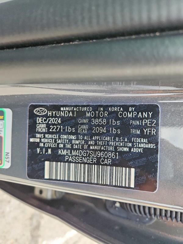 Aukcja sprzedaży 2025 Hyundai Elantra, vin: KMHLM4DG7SU960861, numer aukcji: 53815786