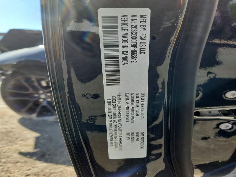 52830166 :رقم المزاد ، 2C3CDXCT9PH663612 vin ، 2023 Dodge Charger مزاد بيع
