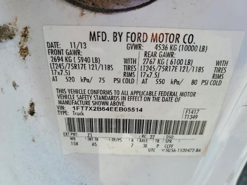 Продажа на аукционе авто 2014 Ford F250, vin: 1FT7X2B64EEB05514, номер лота: 52492126