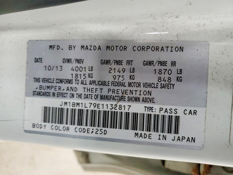 Продаж на аукціоні авто 2014 Mazda 3, vin: JM1BM1L79E1132817, номер лоту: 51857276