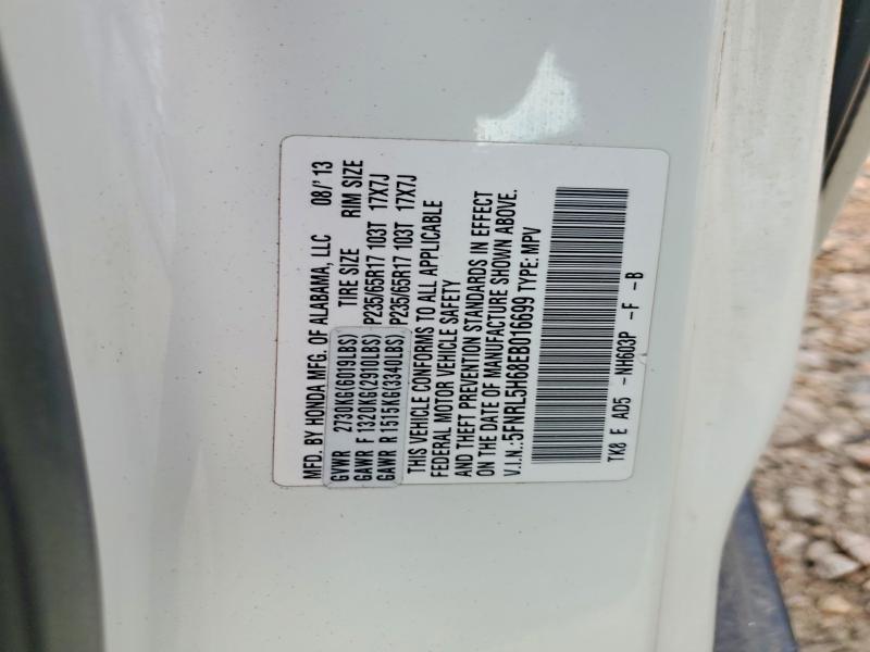 2014 Honda Odyssey მანქანა იყიდება აუქციონზე, vin: 5FNRL5H68EB016699, აუქციონის ნომერი: 53142356