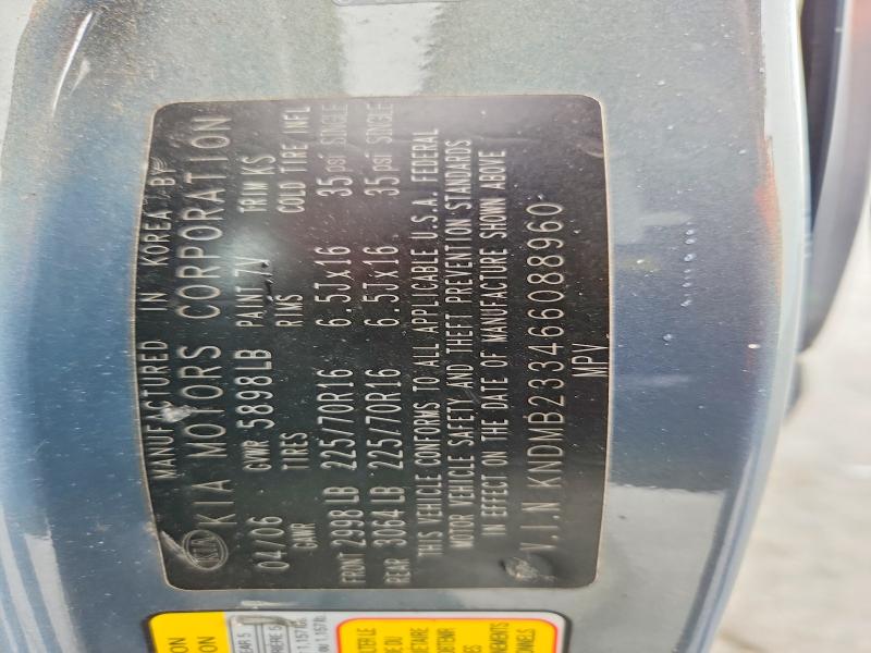 Aukcja sprzedaży 2006 Kia Sedona, vin: KNDMB233466088960, numer aukcji: 54825146