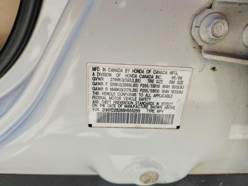 Auction sale of the 2008 Acura Mdx, vin: 2HNYD28288H555255, lot number: 52101716