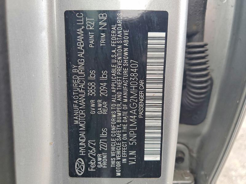Aukcja sprzedaży 2021 Hyundai Elantra, vin: 5NPLM4AG2MH038407, numer aukcji: 54388616