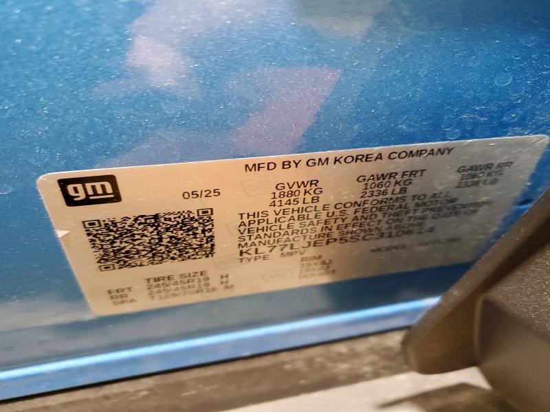 Продаж на аукціоні авто 2025 Chevrolet Trax, vin: KL77LJEP5SC310614, номер лоту: 53638986