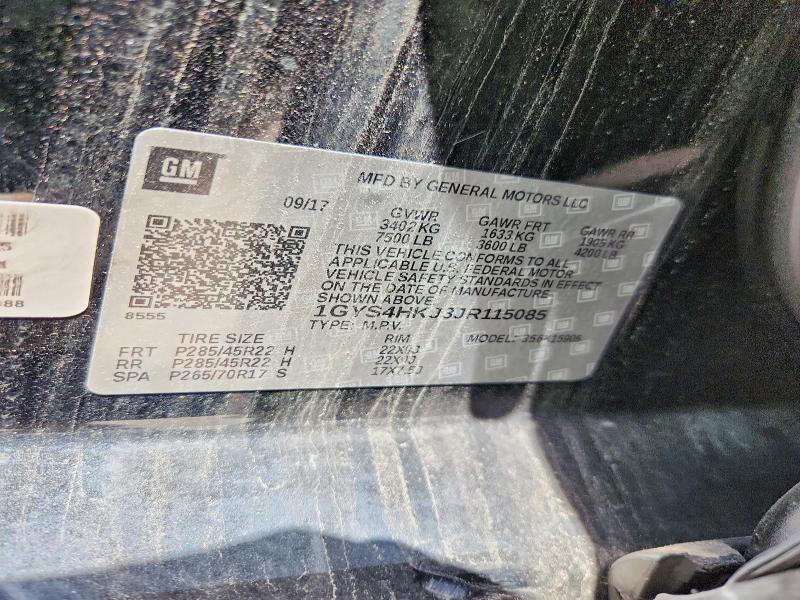 Продажа на аукционе авто 2018 Cadillac Escalade, vin: 1GYS4HKJ3JR115085, номер лота: 55420946