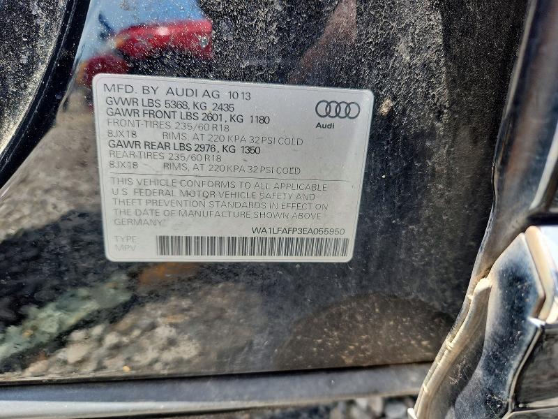 Продаж на аукціоні авто 2014 Audi Q5, vin: WA1LFAFP3EA055950, номер лоту: 54948526