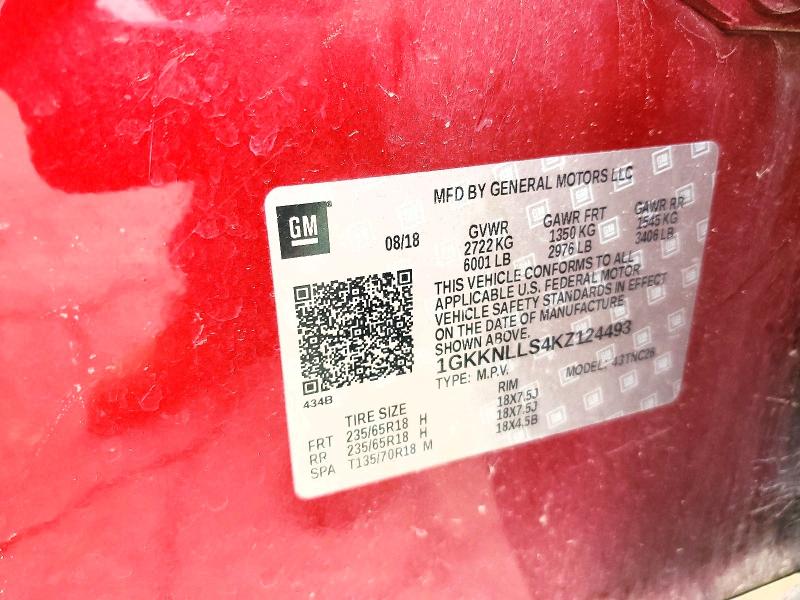 Продажа на аукционе авто 2019 Gmc Acadia, vin: 1GKKNLLS4KZ124493, номер лота: 52602906