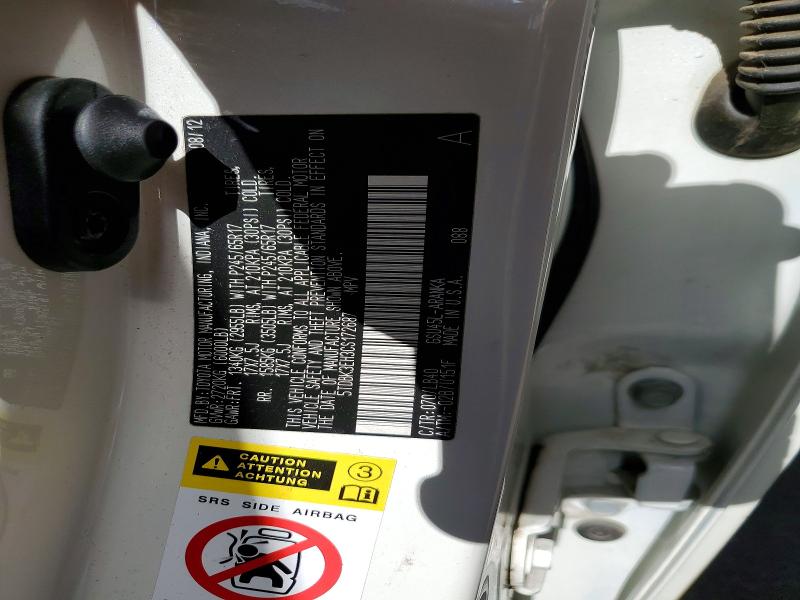 Продажа на аукционе авто 2012 Toyota Highlander, vin: 5TDBK3EH3CS172687, номер лота: 54118566