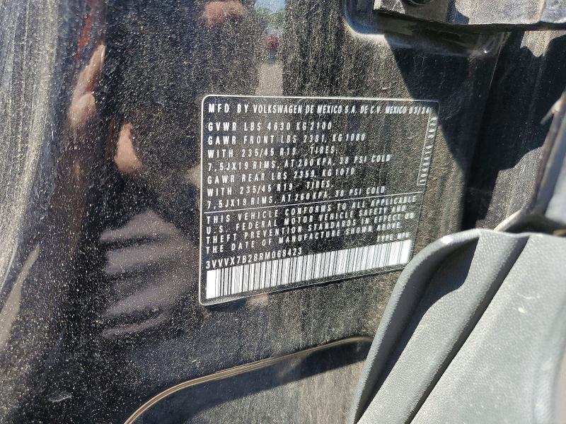 2024 Volkswagen Taos მანქანა იყიდება აუქციონზე, vin: 3VVVX7B28RM068423, აუქციონის ნომერი: 53887556