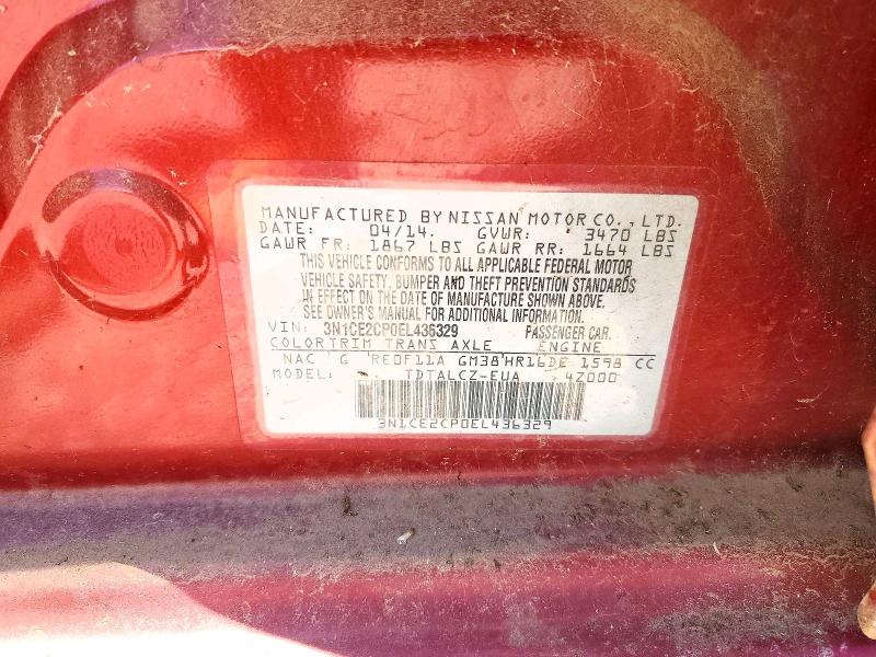 Продаж на аукціоні авто 2014 Nissan Versa Note, vin: 3N1CE2CP0EL436329, номер лоту: 53034176