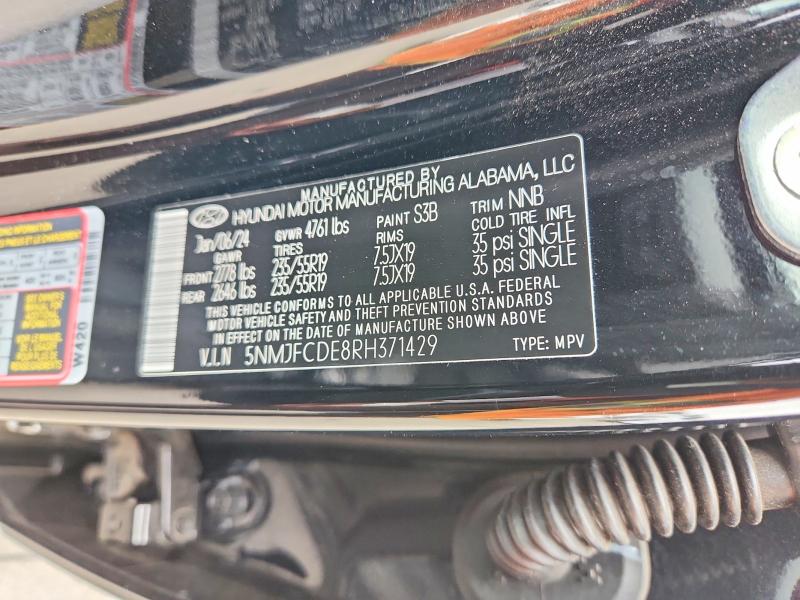 Продаж на аукціоні авто 2024 Hyundai Tucson, vin: 5NMJFCDE8RH371429, номер лоту: 53229436