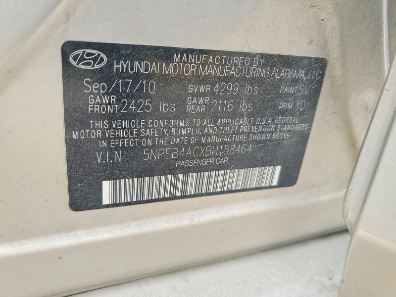 Продаж на аукціоні авто 2011 Hyundai Sonata, vin: 5NPEB4ACXBH158464, номер лоту: 53348196
