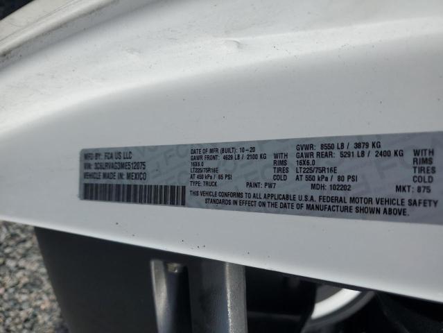 Aukcja sprzedaży 2021 Ram Promaster 1500, vin: 3C6LRVAG3ME512075, numer aukcji: 53274826