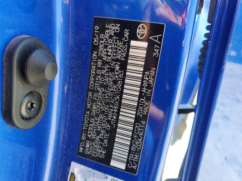 Продаж на аукціоні авто 2019 Toyota C-hr, vin: JTNKHMBX3K1048183, номер лоту: 53597416