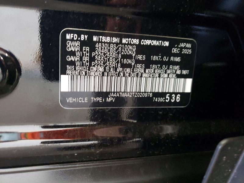 Aukcja sprzedaży 2026 Mitsubishi Eclipse Cross, vin: JA4ATWAA2TZ020976, numer aukcji: 54846936
